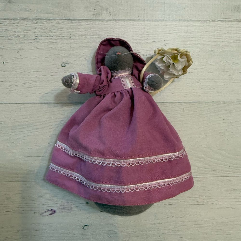 Vintage handmade mouse doll